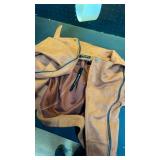 Allegra K Womenfts Short Soft Zip Up Faux Suede Biker Moto Jacket Large Brown