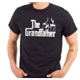 Brisco Brands Grandfather Italian Mafia Puppet Mens Graphic T Shirt Tees Black L