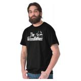 Brisco Brands Grandfather Italian Mafia Puppet Mens Graphic T Shirt Tees Black L