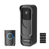 Adhesive Doorbell Door Mount No Drill Compatible with Blink Video Doorbell, Not Block Motion Sensor with No Soliciting Sign for Houses Apartments Rentals