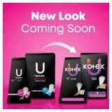 U by Kotex Balance Wrapped Panty Liners, Regular Length, 80 Count (Packaging May Vary)
