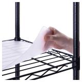 Poofzy Wire Shelf Liner 14 x 30, Set of 5 Shelf Liners for Wire Shelving Plastic Non-Adhesive for Pantry, Kitchen Cabinets (Clear)