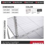 Poofzy Wire Shelf Liner 14 x 30, Set of 5 Shelf Liners for Wire Shelving Plastic Non-Adhesive for Pantry, Kitchen Cabinets (Clear)