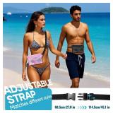 Waterproof Fanny Pack for Women, Waterproof Pouch for Phone Passport Purse, Beach Accessories Dry Bag, Floating Water proof Bags for Cruise Ship Travel Water Park Boating Fishing Diving Kayaking Pool