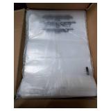 Spartan Industrial - 8\ X 10\in (1000 Count) Self Seal Clear Poly Bags with Suffocation Warning - Permanent Adhesivein