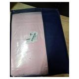 Jameswish Pink Comforter Set Full Size Bed in A Bag 7 Piece Pinch Pleat Bedding Set, Pintuck Ruched Flowers Bed Set with Comforter, Sheets, Pillowcases and Shams