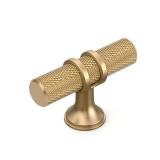 Coinkoly 10 Pack Champagne Bronze Knurled Cabinet Knobs for Dresser Kitchen Knobs for Cabinets Champagne Gold Cabinet Pulls Hardware CK0027
