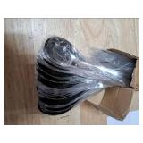 Tioncy 50 Pcs Stainless Steel Soup Spoons Mirror Polished Asian Soup Spoons for Bouillon Dessert Cereal Ramen Pho Wonton Dumpling Noodles