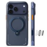 TORRAS Ostand Q3 Air for iPhone 17 Pro Case 6.3ftft with Stronger Magnetic Stand, Fit for Magsafe, Airbags Miltary Protection, Camera Control for iPhone 17 Pro Case, Shockproof and Stylish, Midnight B