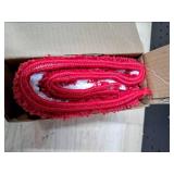 Estmy Red White Snowflake Christmas Bathroom Rugs 16W x 24L Non-Slip Rubber Backed Machine Washable, Soft Absorbent Shaggy Xmas Bath Mat Rug Winter Themed Christmas Festive Bathroom Floor Mat