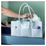 Acorn Baby Diaper Organizer Caddy Bag - Large Felt 15x9in Car and Nursery Organizer and Baby Diaper Caddy Organizer