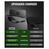 42V 1.7A Original Charger for Segway Ninebot G2 G30LP E2Pro F2andPro F25 F30 F35 F40 D18 D28 D40 ES2 ES4 E22 E45 Air T15, 70W Power Adapter Supply Replacement for 42V36V Lithium Battery, 2025 Upgraded