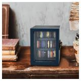 Anxiety Bookshelf Mini Bookshelf Ornament Miniature Bookshelf Decor Shake Bookshelf Shake Away Your Anxiety Miniature Book Library with 60pcs Mini Books for Book Lovers Home Room Office Decor (Blue)