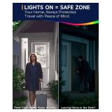 UNILAMP Timer LED Light Bulbs 4 Pack, 13W (100W Equivalent) LED Bulb, Built-in Automatic Timer, 5000K Daylight A19, Automatic OnOff Security Light Bulb