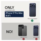 pitaka for iPhone 17 Pro Max Case 6.9\ with Camera Control Button, Compatible with MagSafe, Ultra-Slim Case with Caseless Touch Feeling, 600D Aramid Fiber Woven, BlackGrey(Twill)in