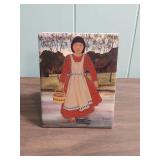 "Martha Tom" - Native American Hand Painted Tile Art by Jeanne Rorex Bridges - approx 6" W x 8" H - has photo frame backing w/ easel