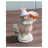 Vintage Sweet Little German Girl Figuring Vase