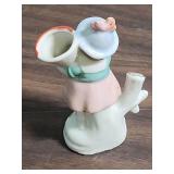 Vintage Sweet Little German Girl Figuring Vase