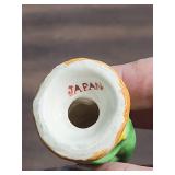 Japanese Porcelain Child Figurine in Green Dress