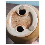 Vintage Beige Glazed Pottery Fat Bird Figurine / Sculpture - perfect for country cottage decor!