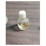 Tiny vintage items - ceramic water pitcher and basin, perfume bottle, and decorative plate made in Japan - great for shadow boxes