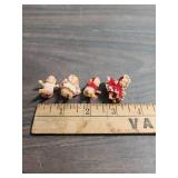 Itty Bitty Teeny Tiny vintage Plastic Baby dolls with crocheted clothing c1950s
