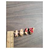 Itty Bitty Teeny Tiny vintage Plastic Baby dolls with crocheted clothing c1950s