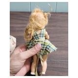 1950s Hard Plastic Dolls with Original Clothing, both feature sleep eyes