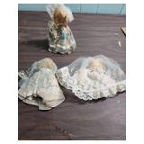 1950s Nancy Ann Storybook Dolls in Lace Dresses