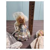 1950s Nancy Ann Storybook Dolls in Lace Dresses