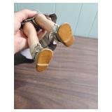 1950s Hard Plastic Doll in Gingham Dress -  Has mark of 13 on back. (Resembles a Madame Alexander Jeannie doll - but could not find any brand marking other than the # on the back)