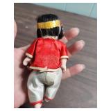 Traditional Japanese Gofun Doll in Festival Attire