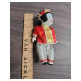 Traditional Japanese Gofun Doll in Festival Attire