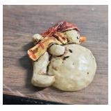 Handcrafted Folk Art Elf with Christmas Garland - one ornament from his garland needs reattached.  From Lil Darlin Originals in Andover, KS