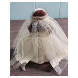 Nancy Ann Style Show Dolls in Cream Lace Gowns c1950s