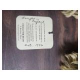 Character Bears Mohair Teddy Bear with Navy Bow and Vest.  Bought in England in 1996 - Very good condition