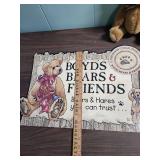 Boyds Bears & Friends Display Sign with 20th Anniversary Matthew Bear with original tags still attached