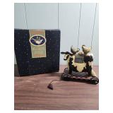 Williraye Studio Cow and Chickens Pull Toy WW 1427 with original box and Styrofoam packaging