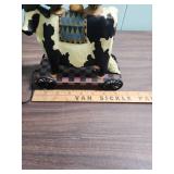 Williraye Studio Cow and Chickens Pull Toy WW 1427 with original box and Styrofoam packaging