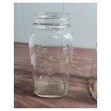 VIntage Atlas  Glass Mason Jars Collection including on EZ Seal with locking lid, and one presto lid with porcelain seal