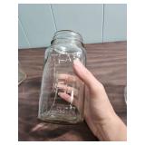 VIntage Atlas  Glass Mason Jars Collection including on EZ Seal with locking lid, and one presto lid with porcelain seal