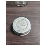 VIntage Atlas  Glass Mason Jars Collection including on EZ Seal with locking lid, and one presto lid with porcelain seal