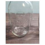 Vintage Jars including blue Atlas Strong Shoulder and Longlife Mason Jars
