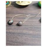 Miscellaneous Vintage items from Japan including 2 bottles of Oshima Tsubaki Camellia Oil, 2 lava rocks, plastic oyster scene, and more