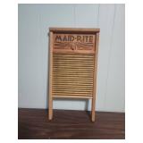 Maid-Rite Standard Family Size Brass Washboard No. 2062