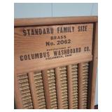 Maid-Rite Standard Family Size Brass Washboard No. 2062