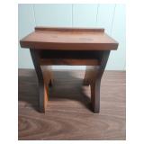 Vintage Hand Painted "A is for Apple" Doll Bench