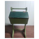 Vintage Green Sewing Box Stand