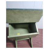 Vintage Green Sewing Box Stand