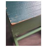 Vintage Green Sewing Box Stand